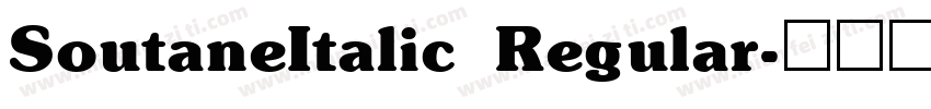 SoutaneItalic Regular字体转换